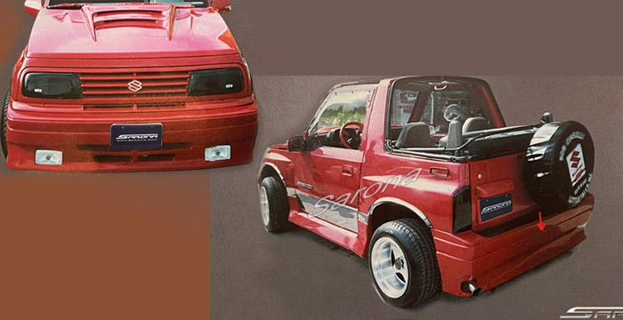 Custom Suzuki Sidekick Body Kit  SUV/SAV/Crossover (1989 - 1994) - $950.00 (Manufacturer Sarona, Part #SZ-002-KT)